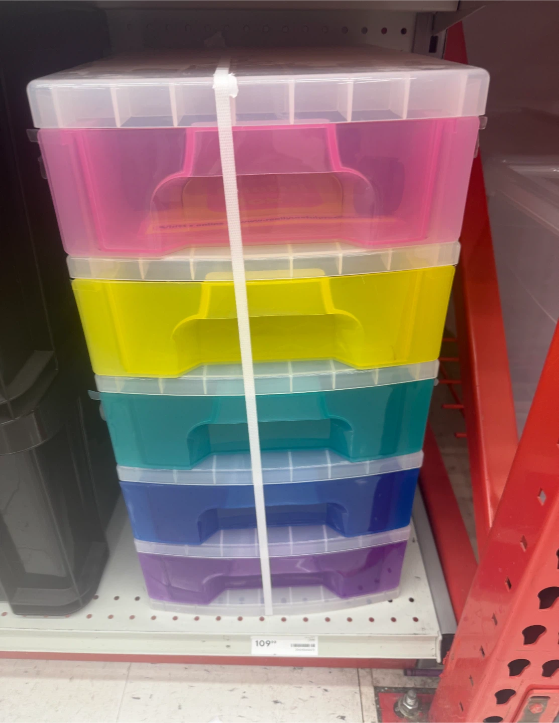 Stackable Storage Bins - Multi-Colour