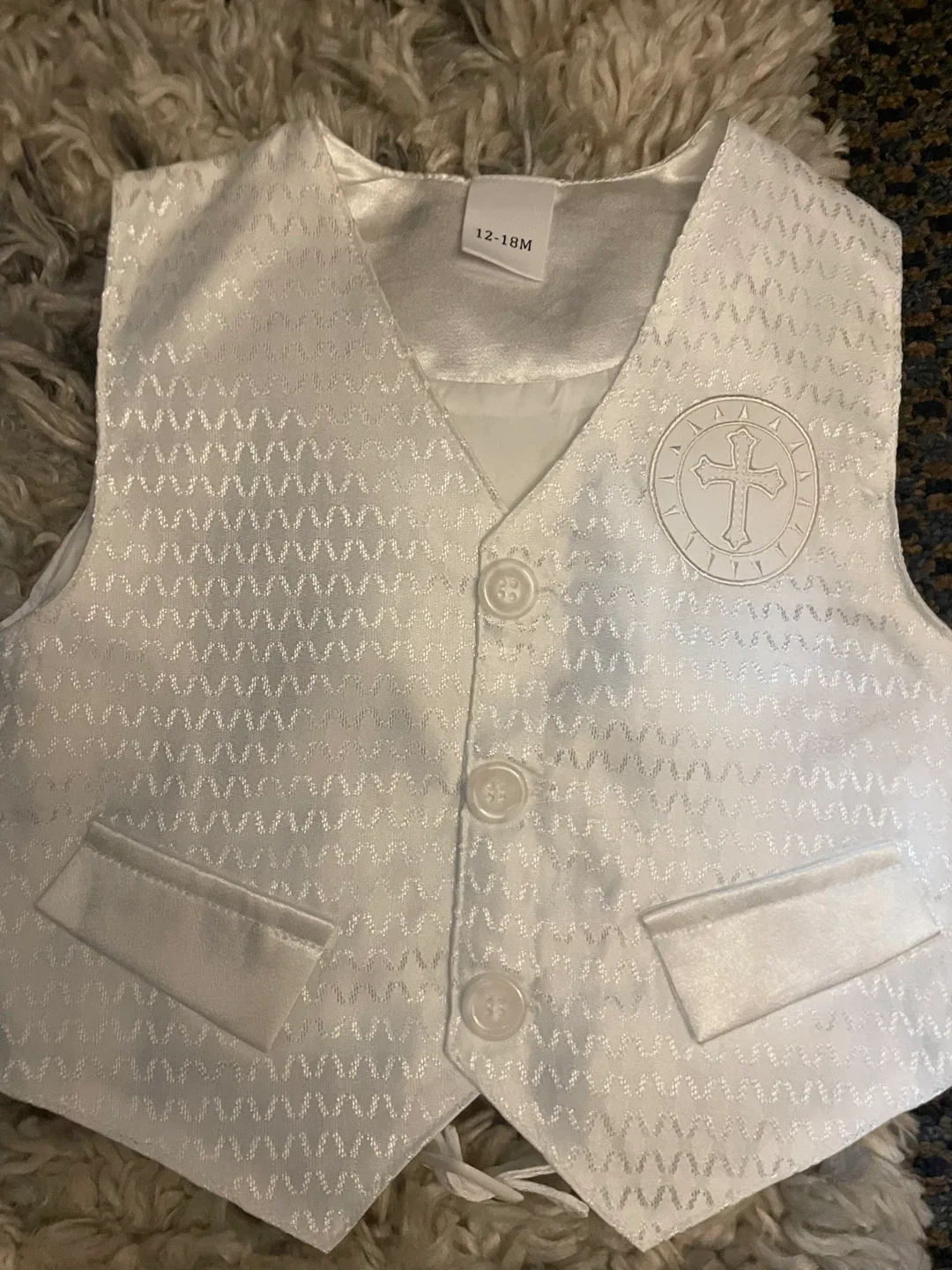 Baby boy baptismal clothes set image indicator(2)