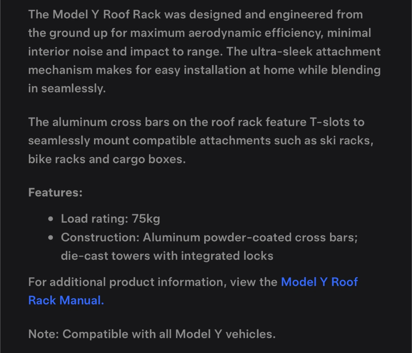 Tesla Model Y Roof Rack - New in box! Sealed! - photo 3