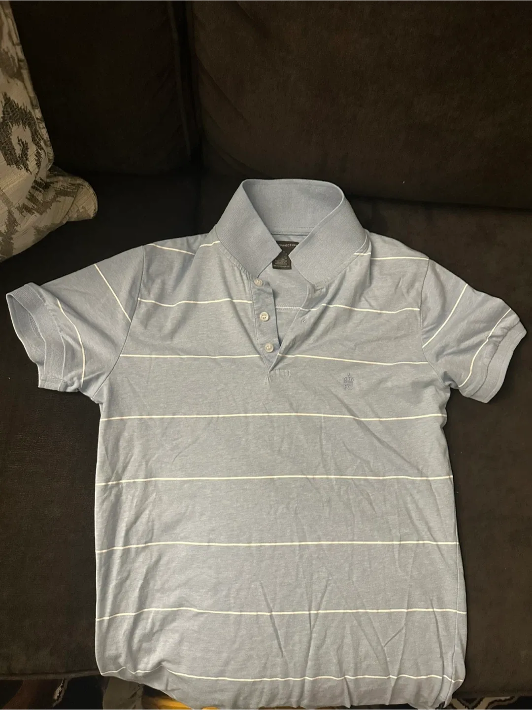 French Connection Striped Polo Shirt - Size S thumbnail