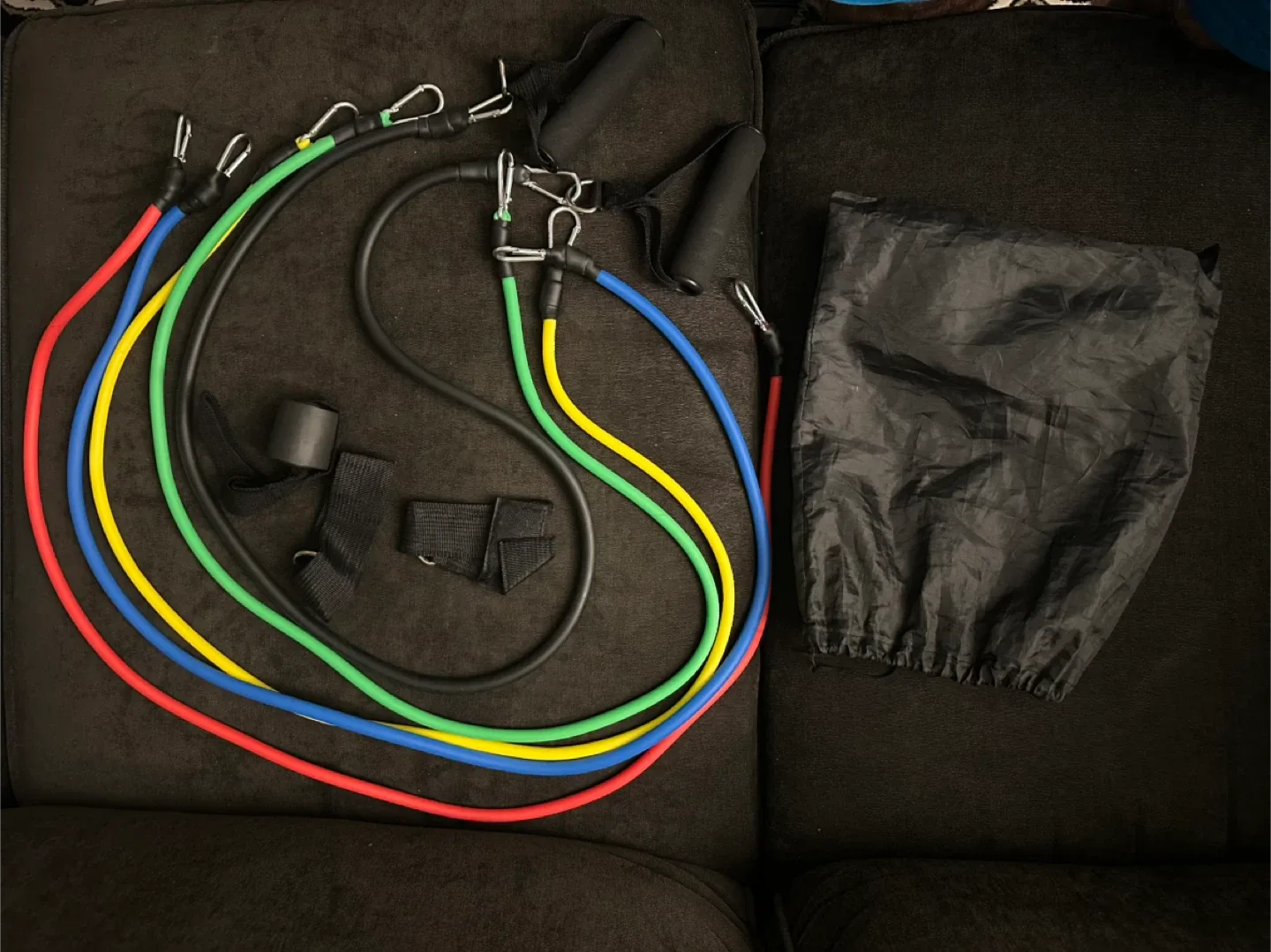 Resistance Bands Set with Handles & Carry Bag thumbnail