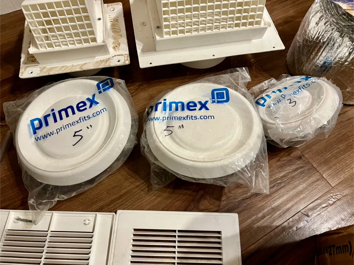 Primex Vent Caps, Reflectix Spiral Pipe Wrap image indicator(2)
