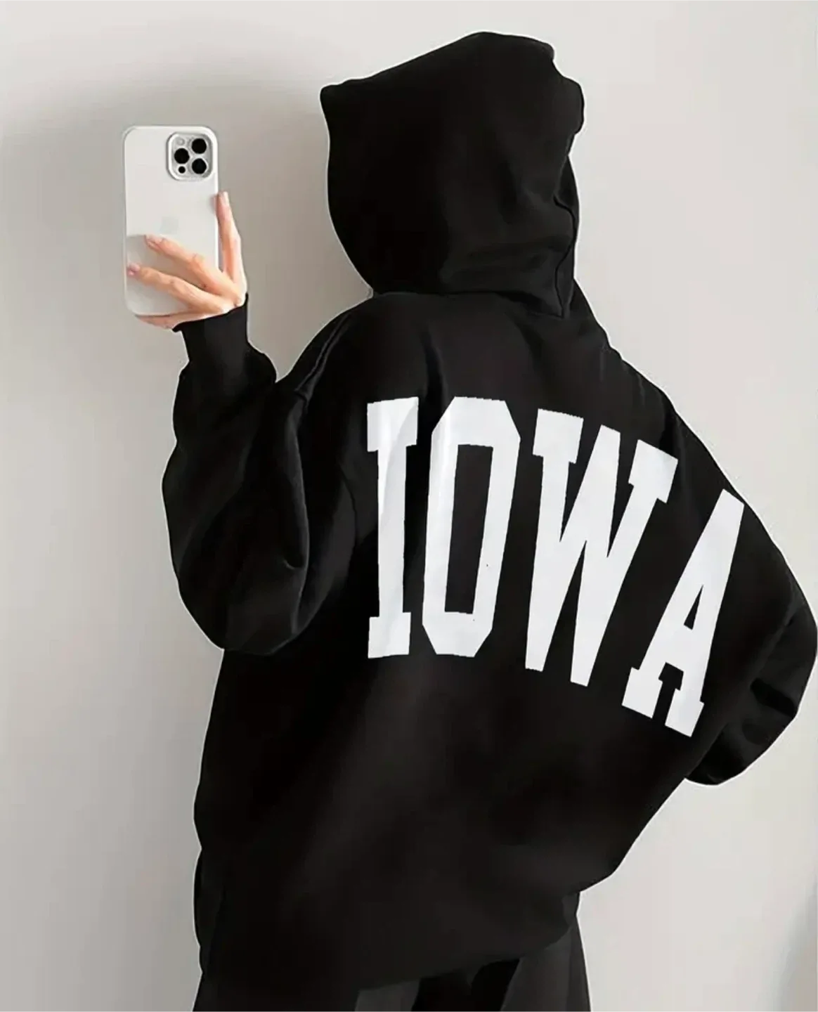 Black Iowa Hoodie thumbnail
