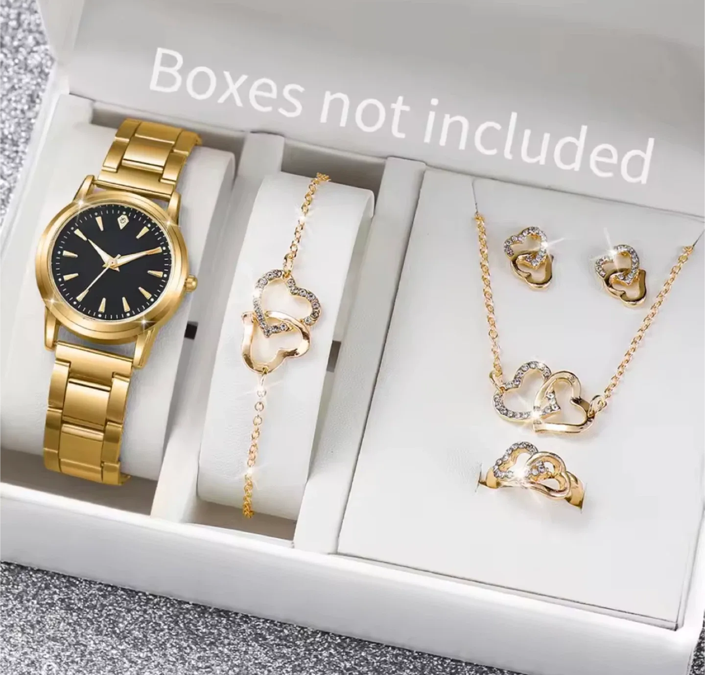 Gold Tone Watch & Jewelry Set image indicator(2)