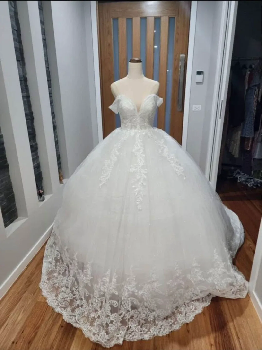 Wedding Dress - Off-the-Shoulder Ball Gown image indicator(2)