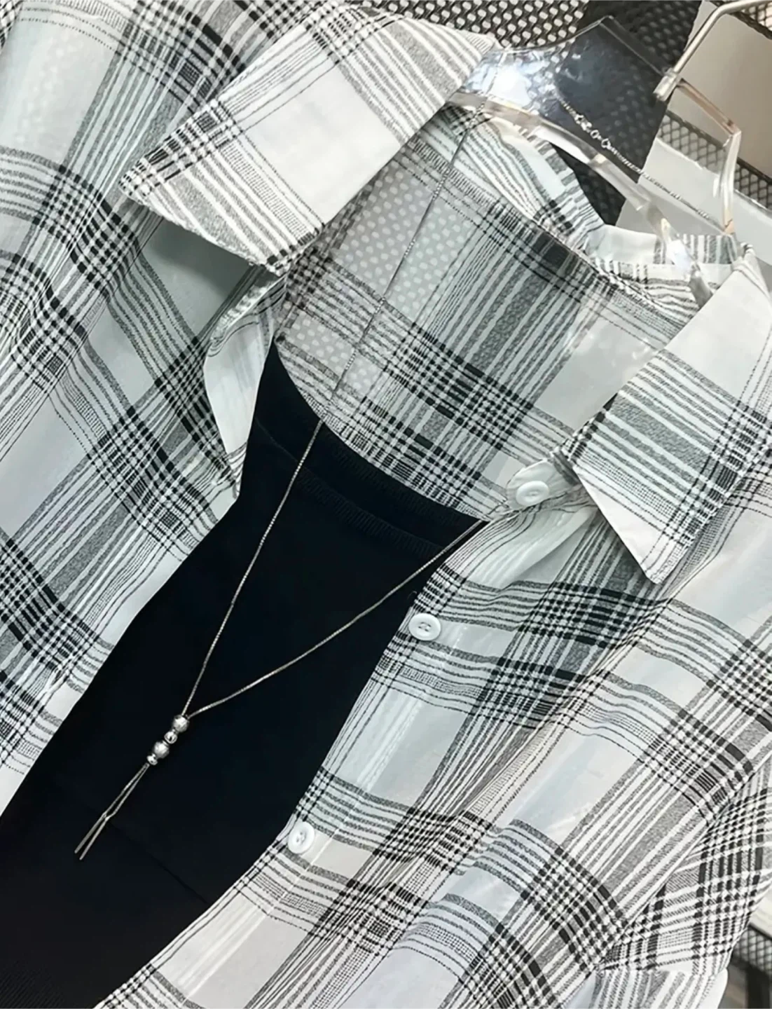 Plaid Button-Up Shirt - photo 2