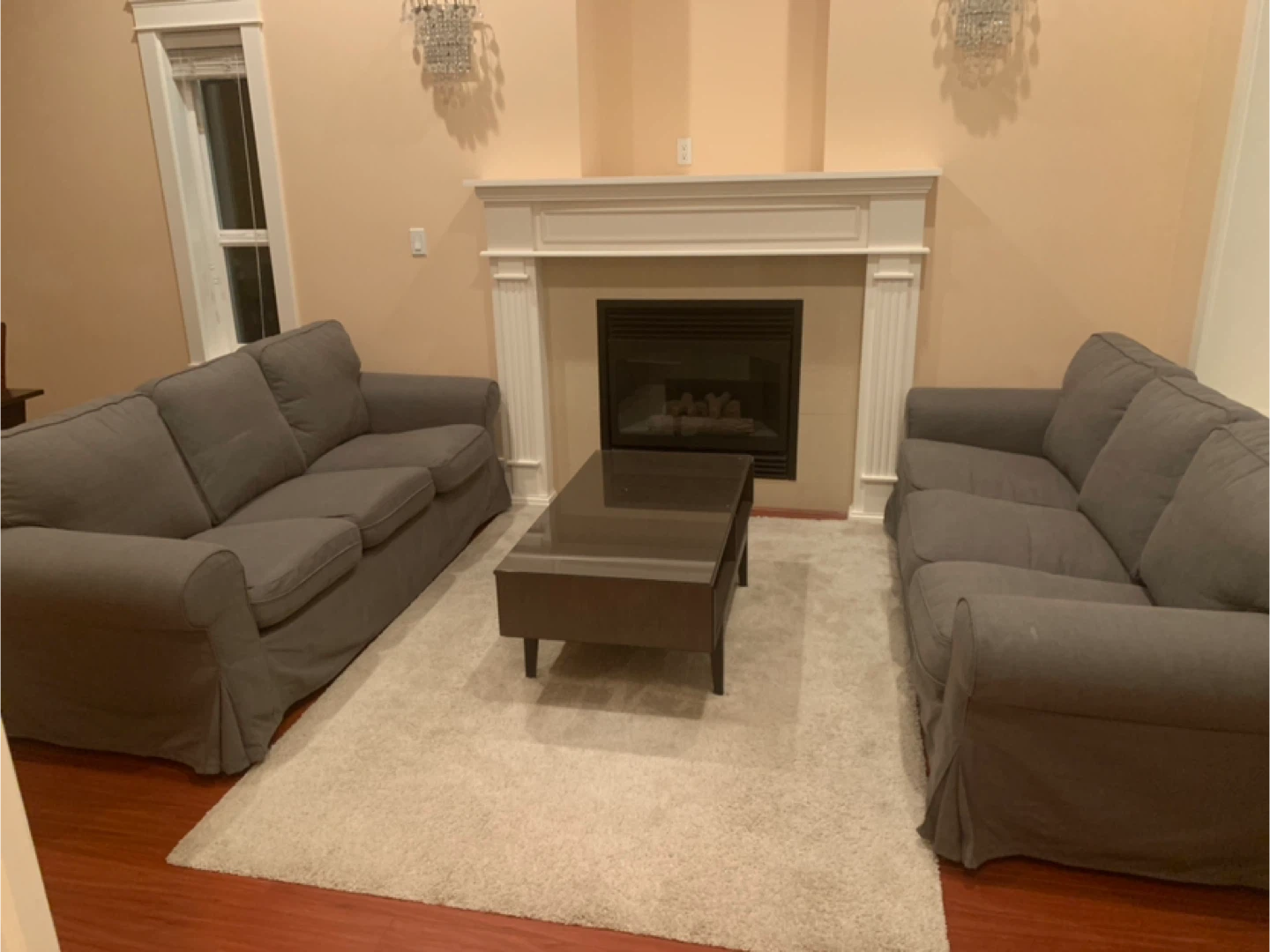 Grey Sofa Set - Couch and Loveseat
