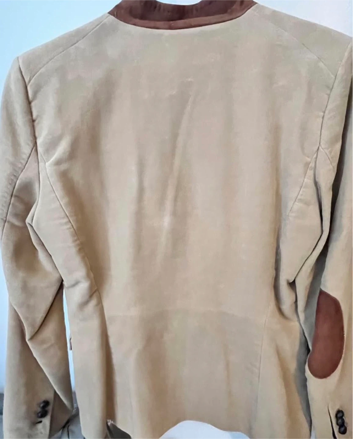 Zara Woman Beige Suede Blazer - Size M - photo 3
