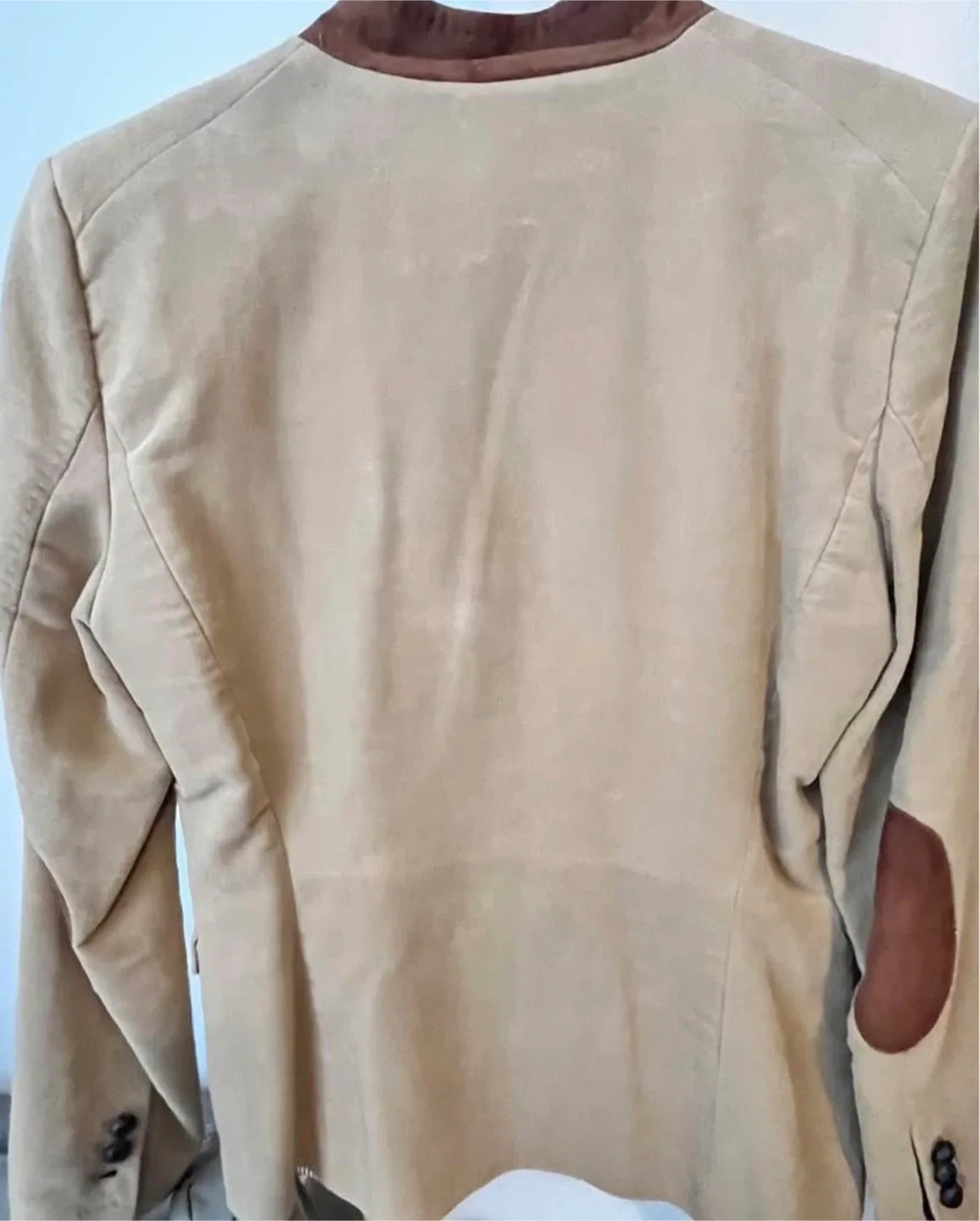 Zara Woman Beige Suede Blazer - Size M image indicator(3)