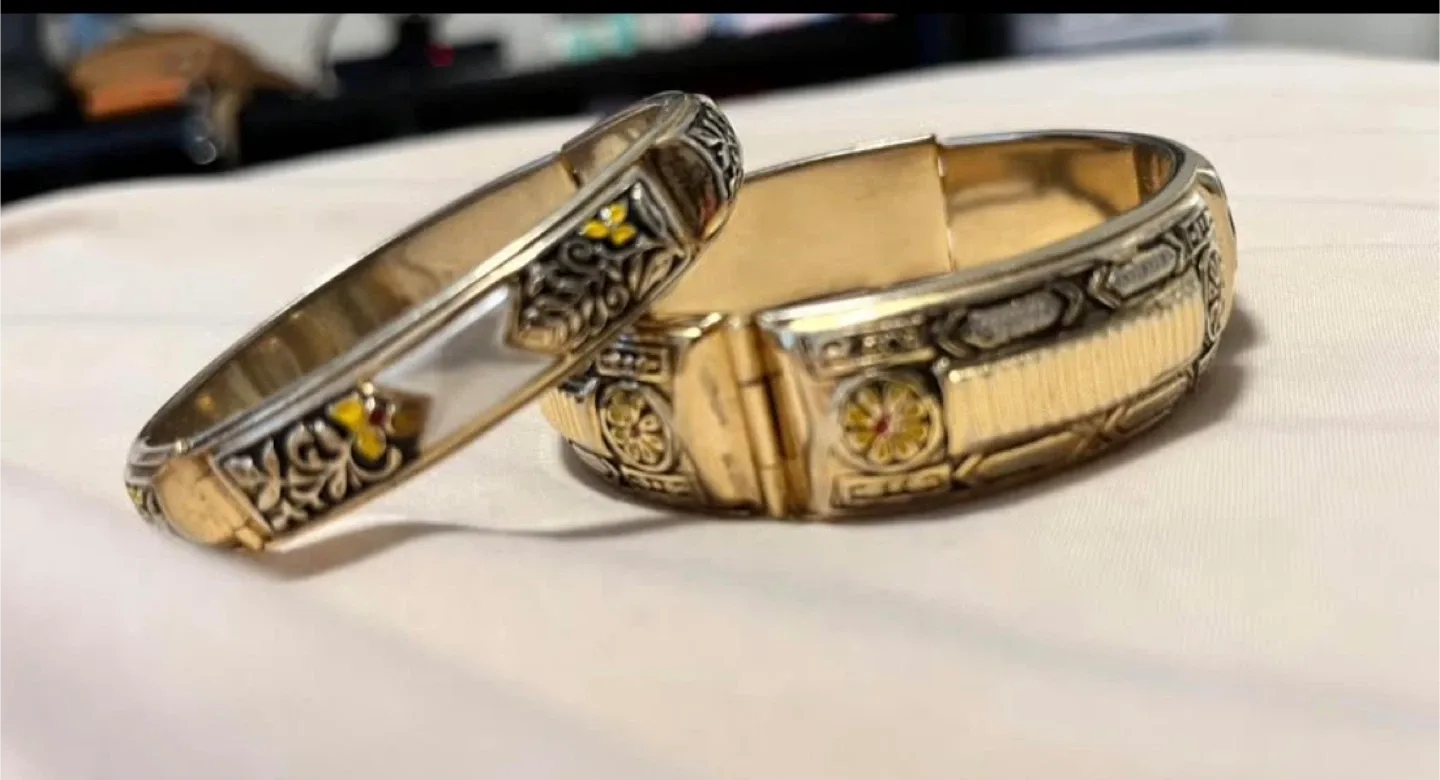 Italian Gold plated Bangle Bracelet