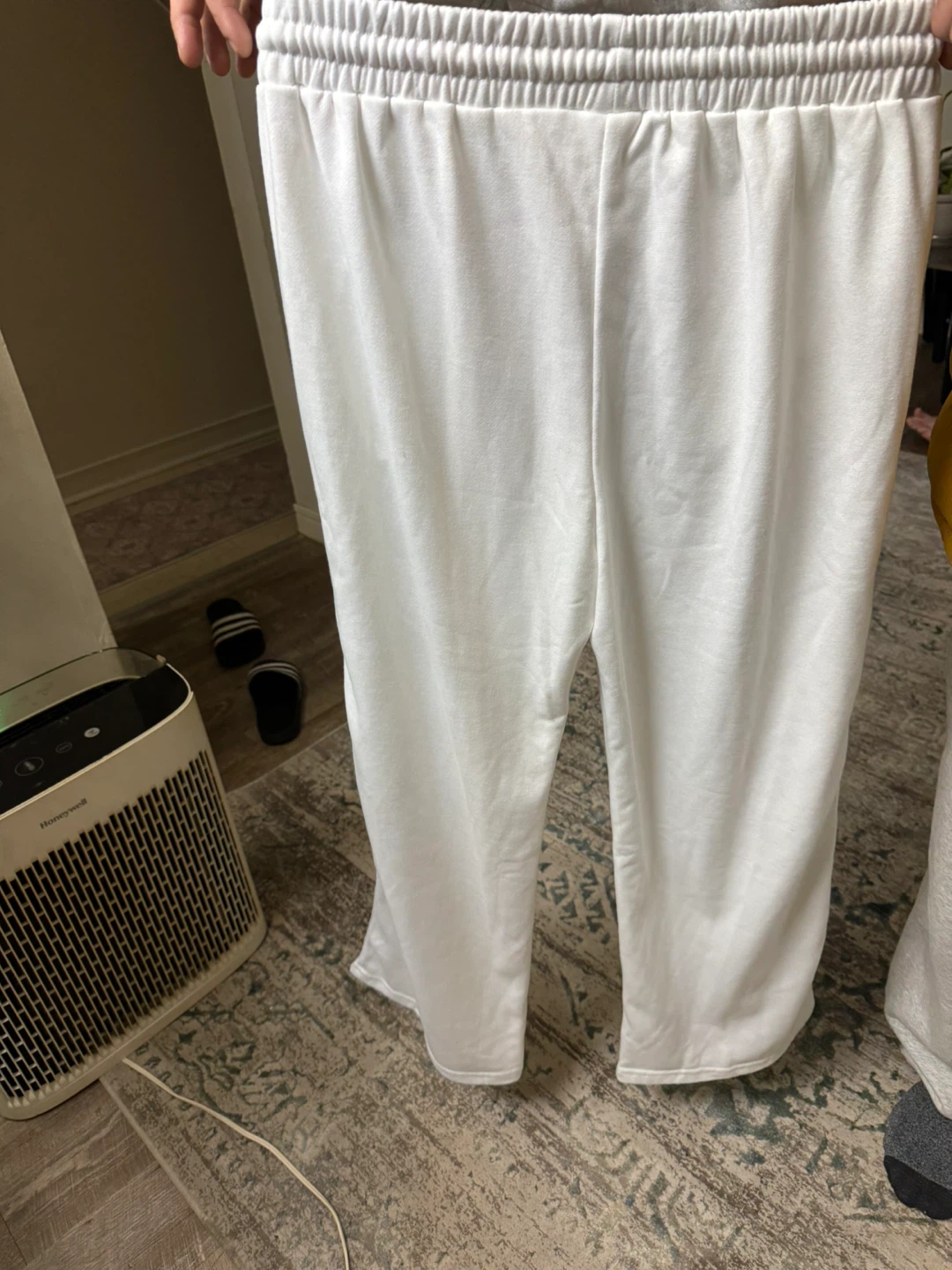 White Polyester Sweatpants - Size L - photo 2