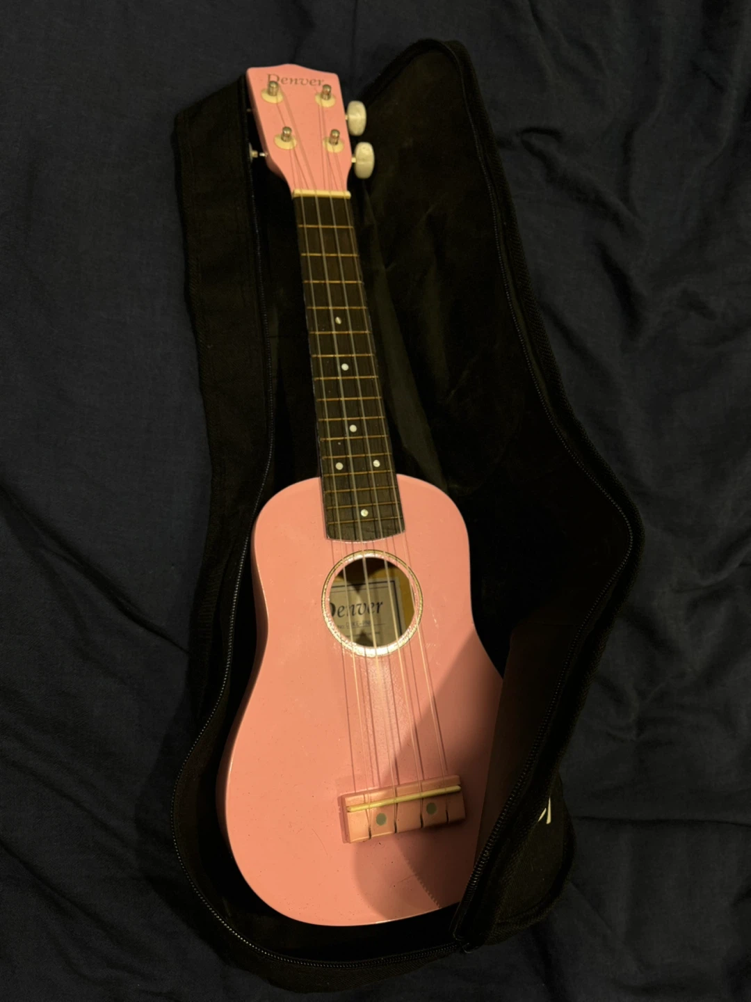 Denver Pink Ukulele with Case