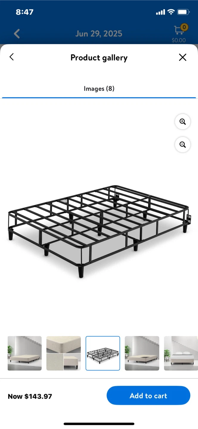 Platform Bed Frame - Double Size