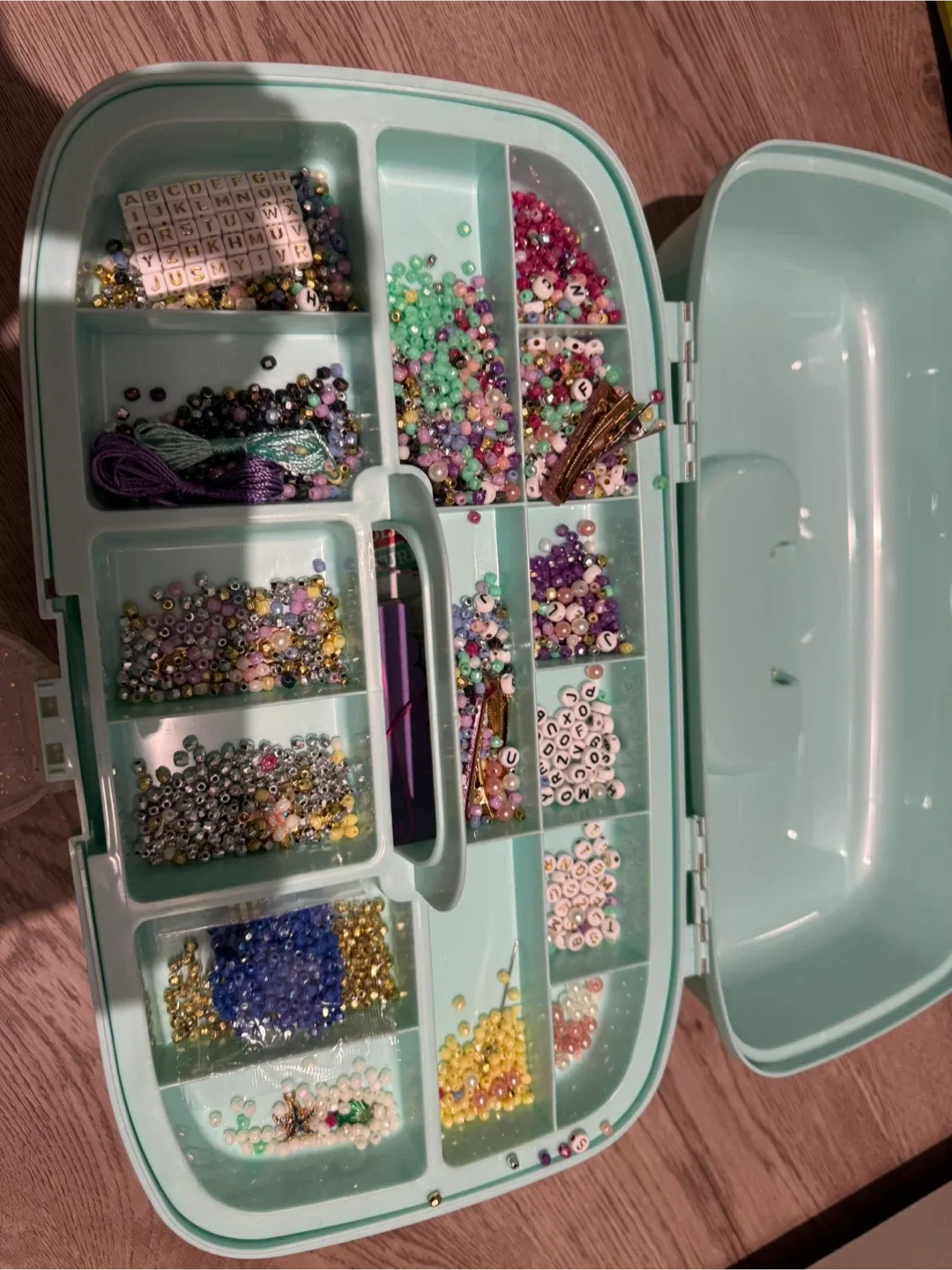 Craft Storage Container with Beads and Supplies thumbnail