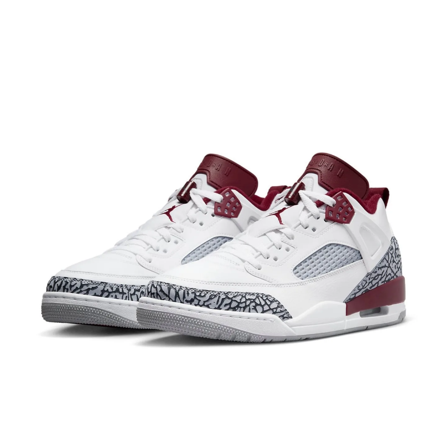 Jordan Spizike Low White/Burgundy Shoes image indicator(2)