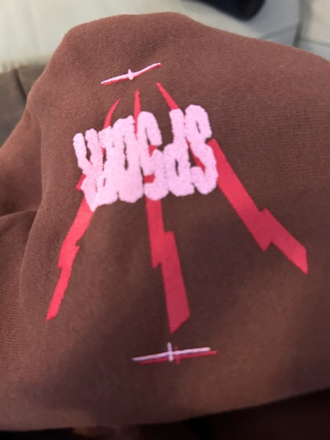 Sp5der Brown Hoodie image indicator(5)