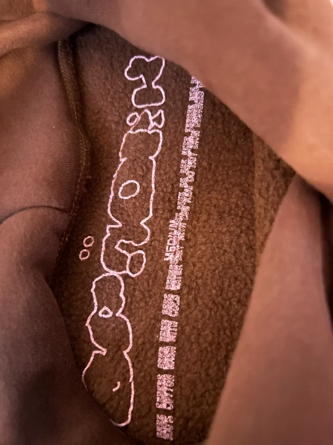 Sp5der Brown Hoodie image indicator(4)