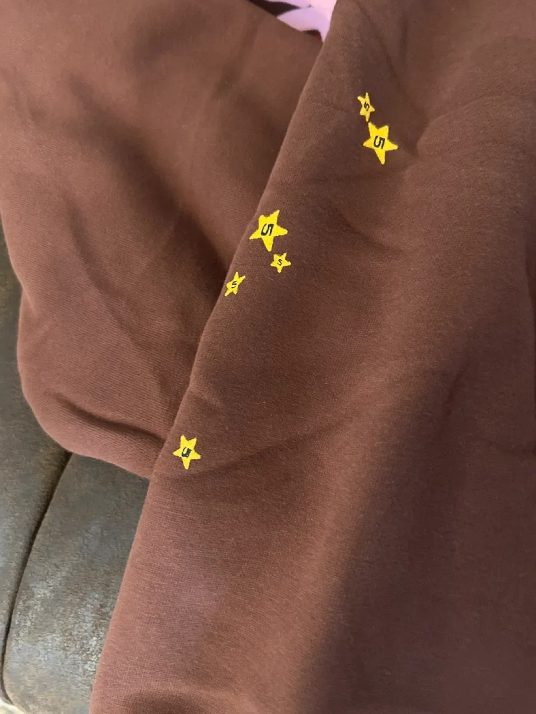 Sp5der Brown Hoodie image indicator(6)