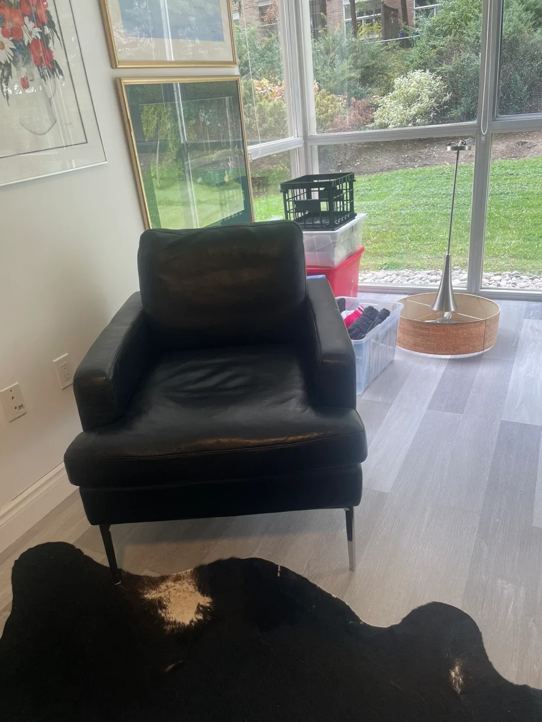 Black Leather Armchair image indicator(4)