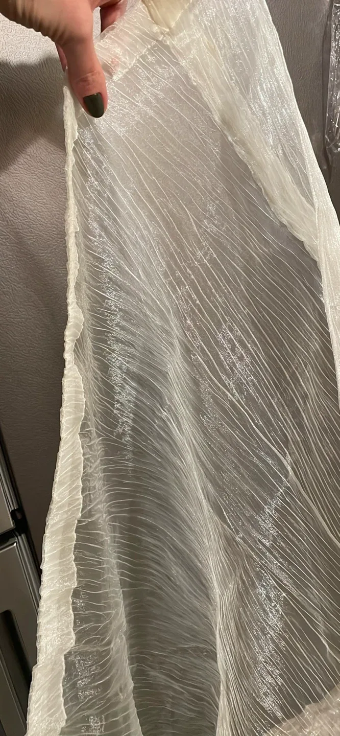OffWhite Sheer Fabric - New image indicator(2)
