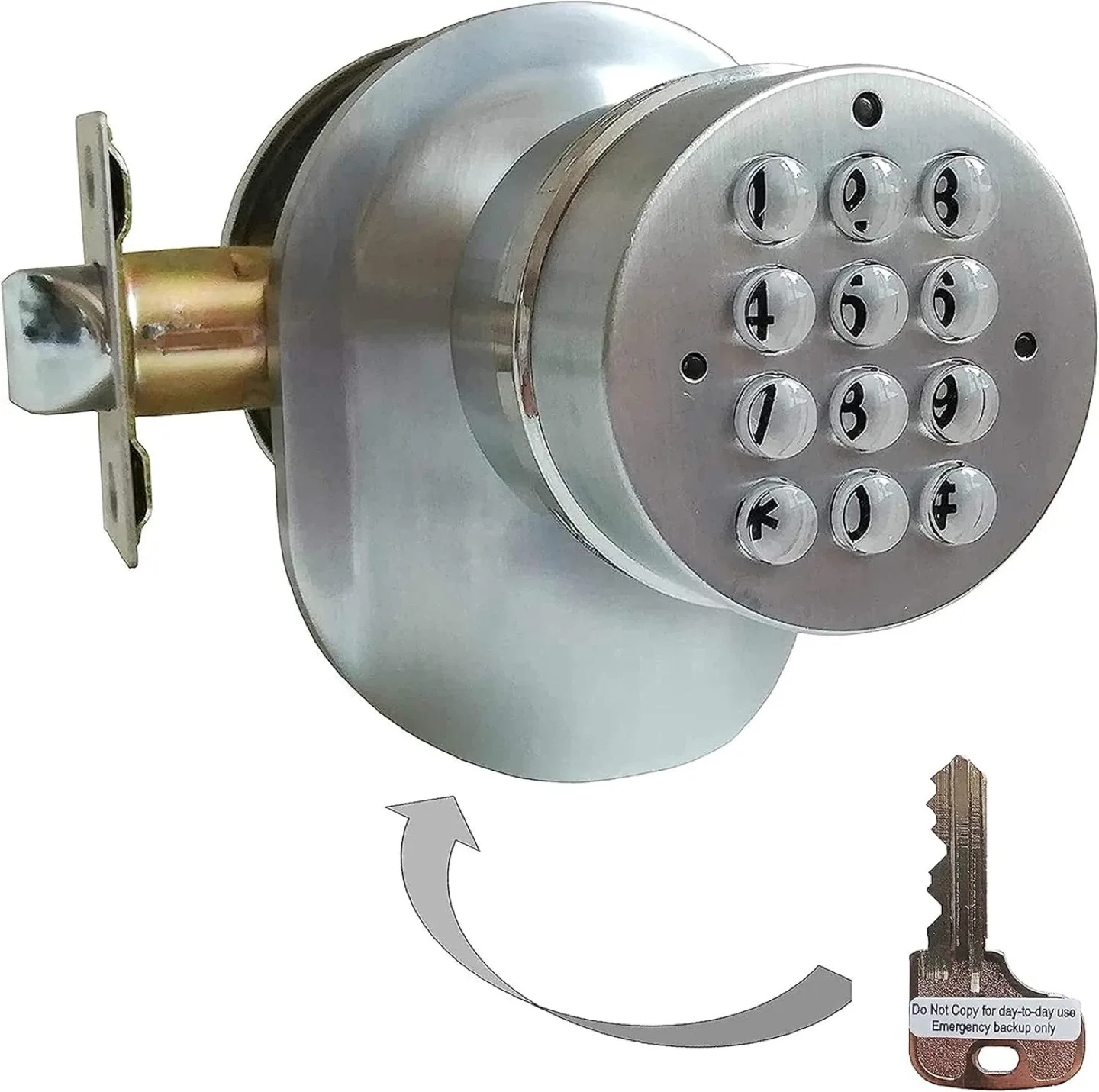 Combination Door Lock with Key Backup thumbnail
