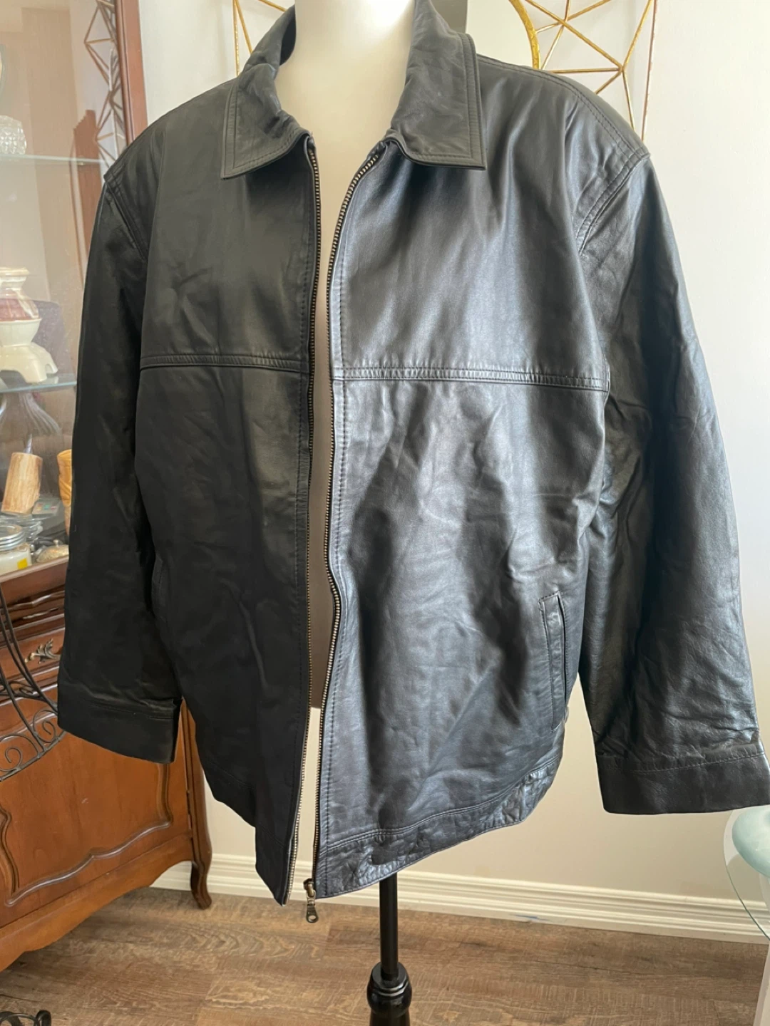 Leather Jacket - Black - photo 3