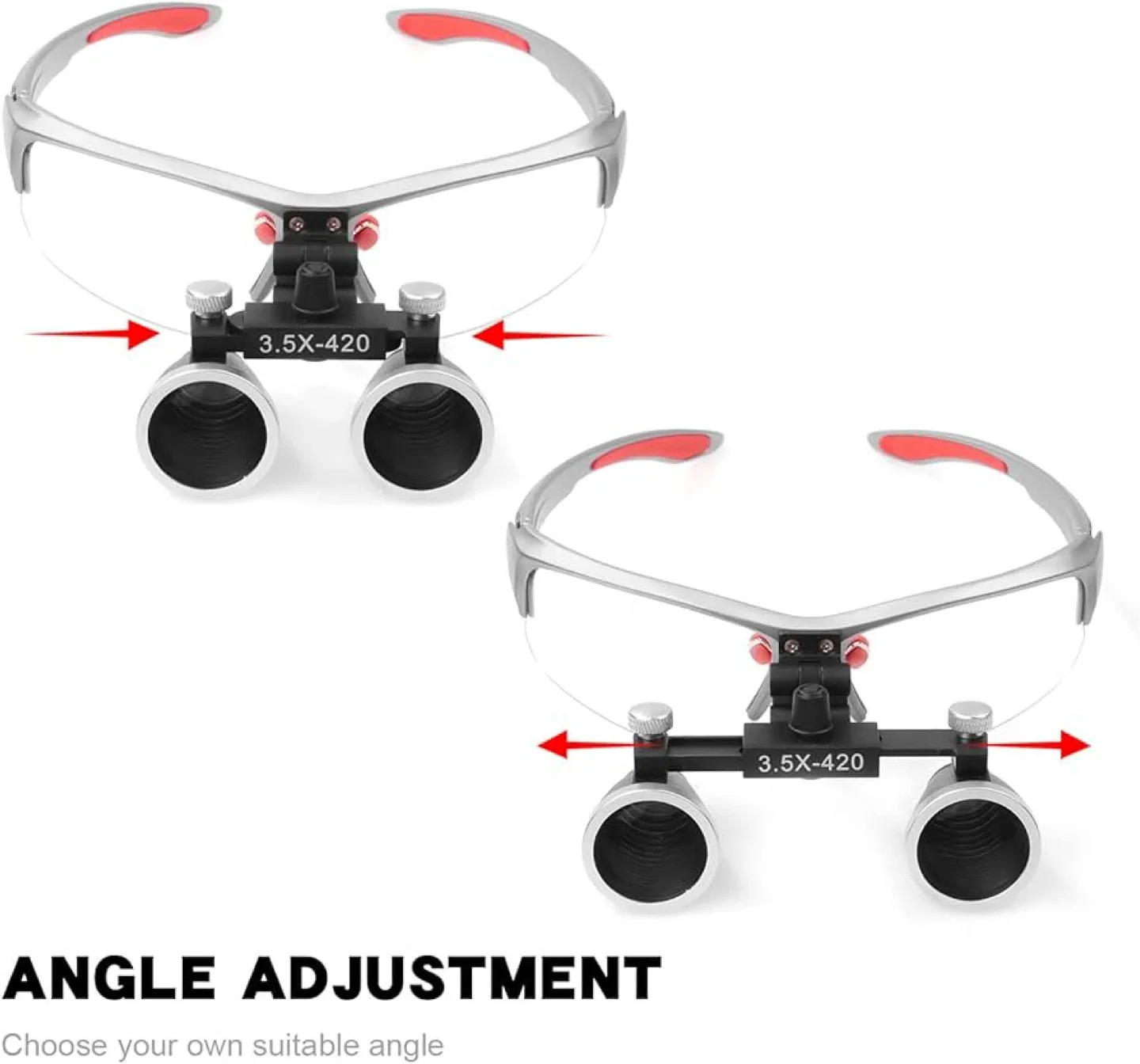 New LED Surgical Medical Headlight Loupes with Case image indicator(7)