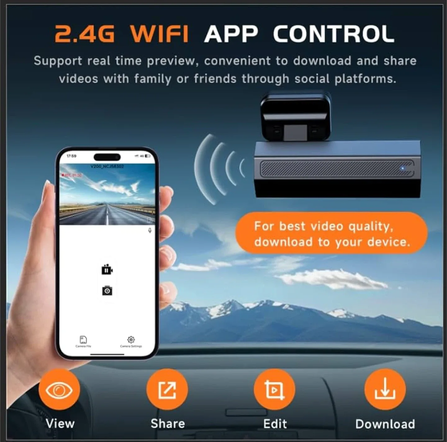 V200Pro 2.5K Dash Camera - New in Box! image indicator(6)