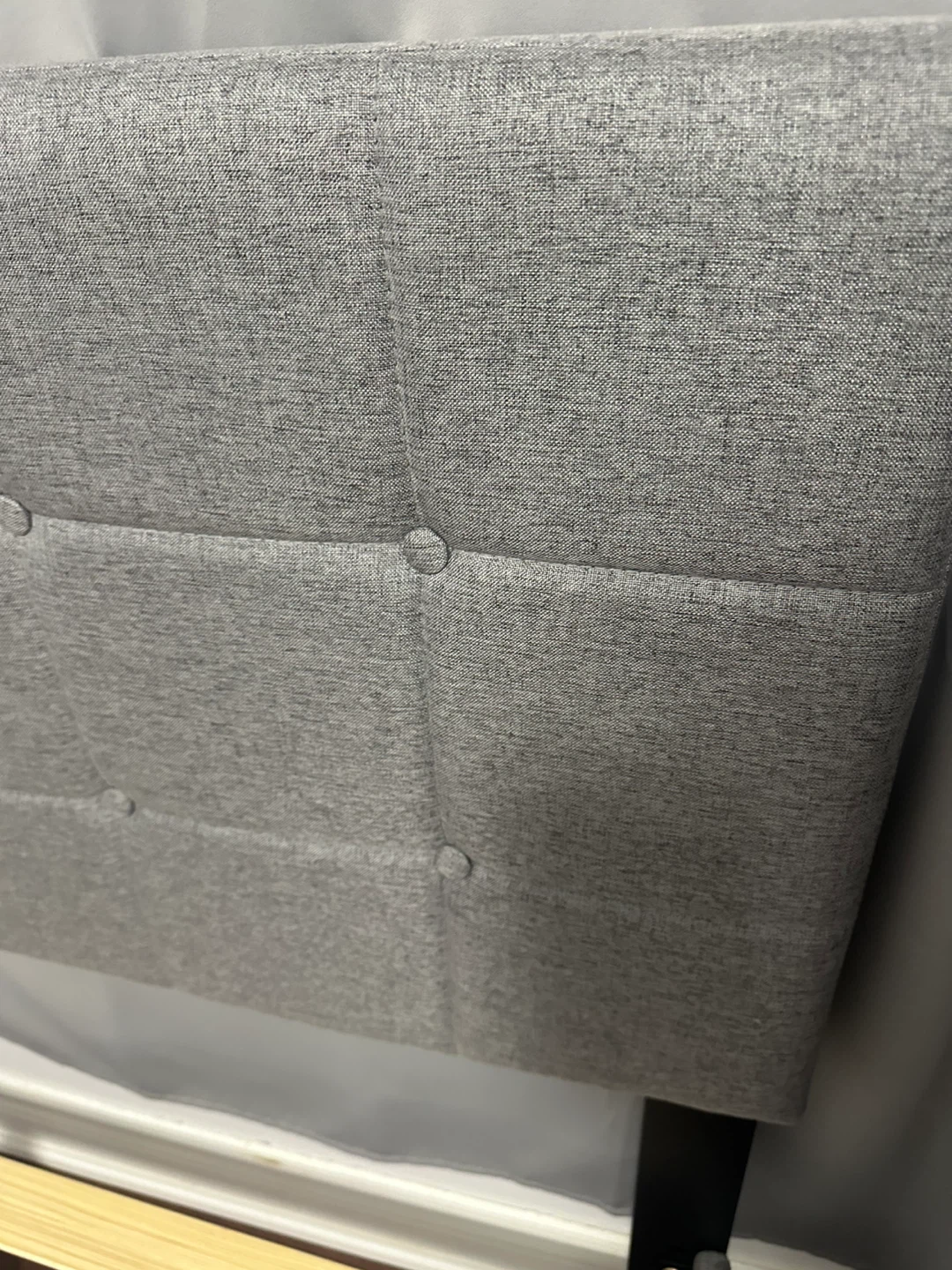 Grey Upholstered Bed Frame - photo 5