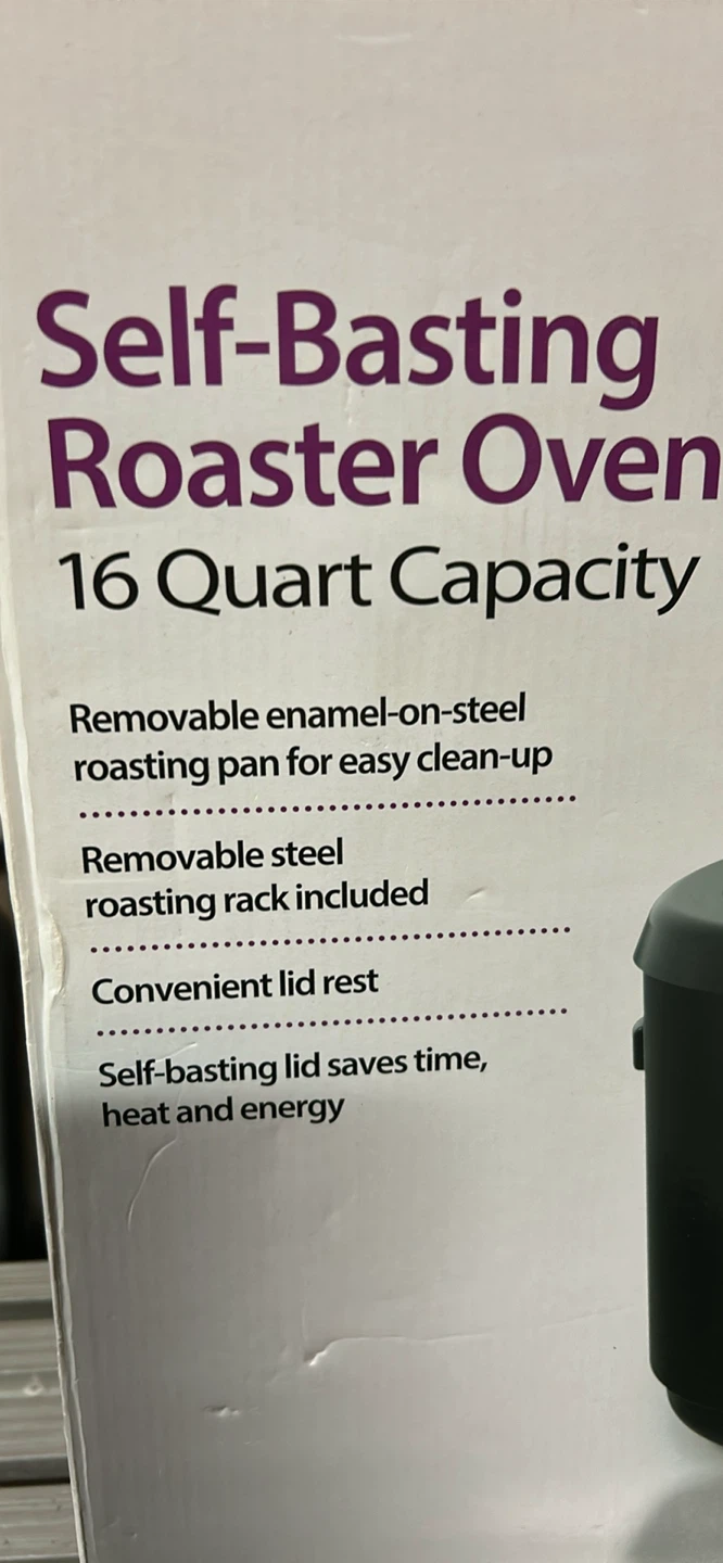 Rival Self-Basting Roaster Oven - 16 Quart Capacity - photo 2
