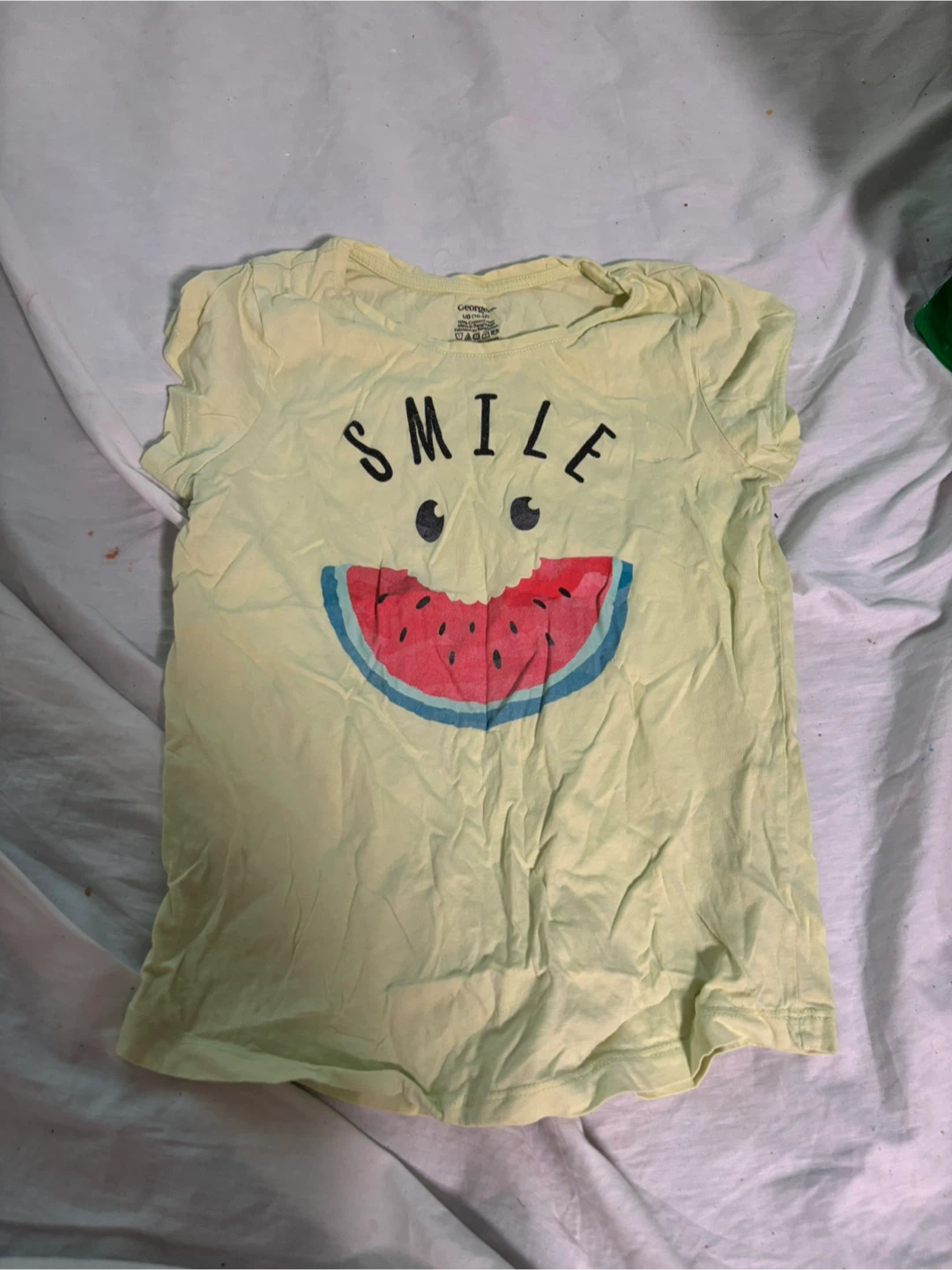 George L/G (10-12) Yellow Smile T-Shirt