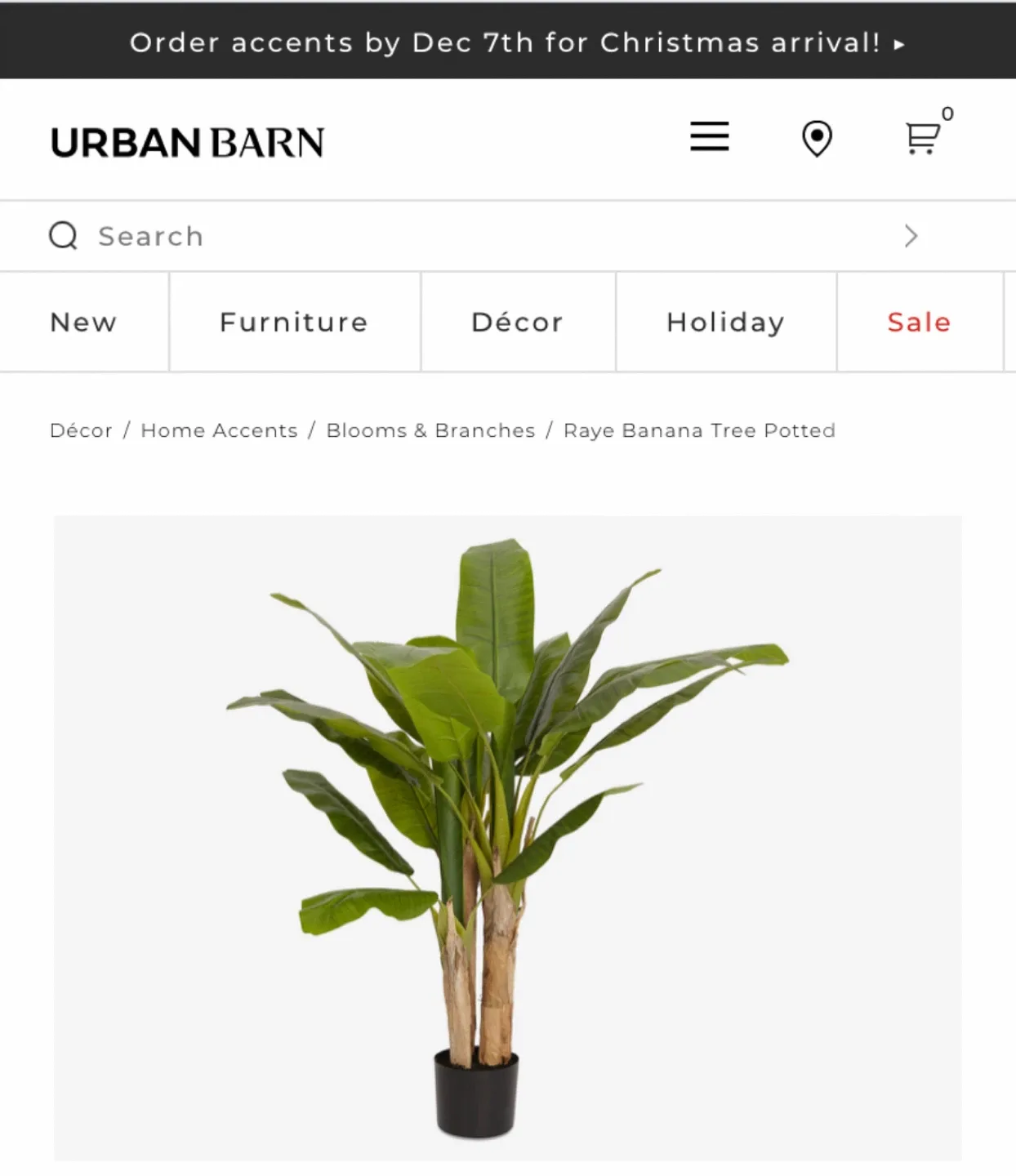 Urban Barn Potted Artificial Tree image indicator(2)