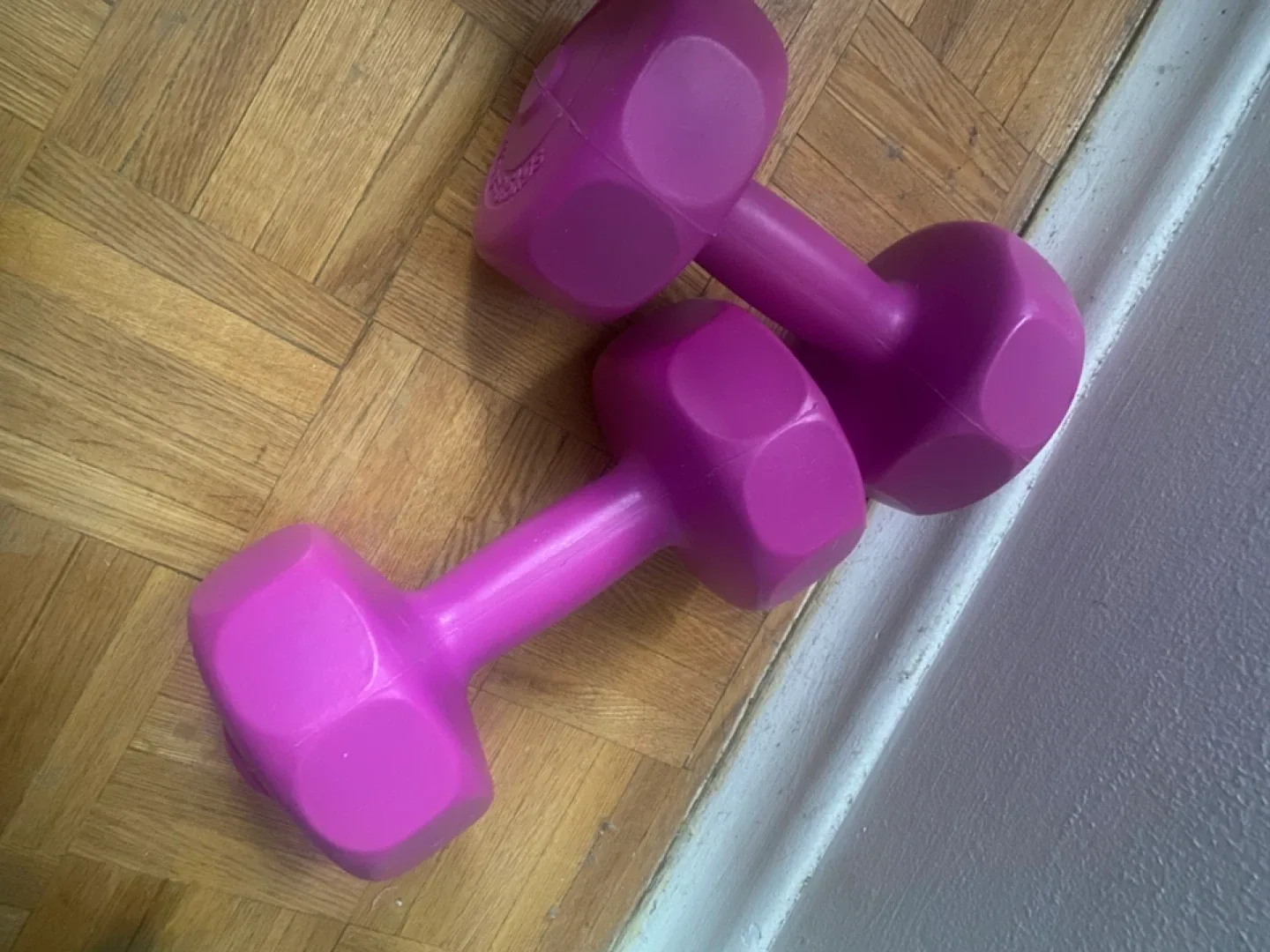 Pink Dumbbells - 3.5kg (7.7 lbs) Pair thumbnail