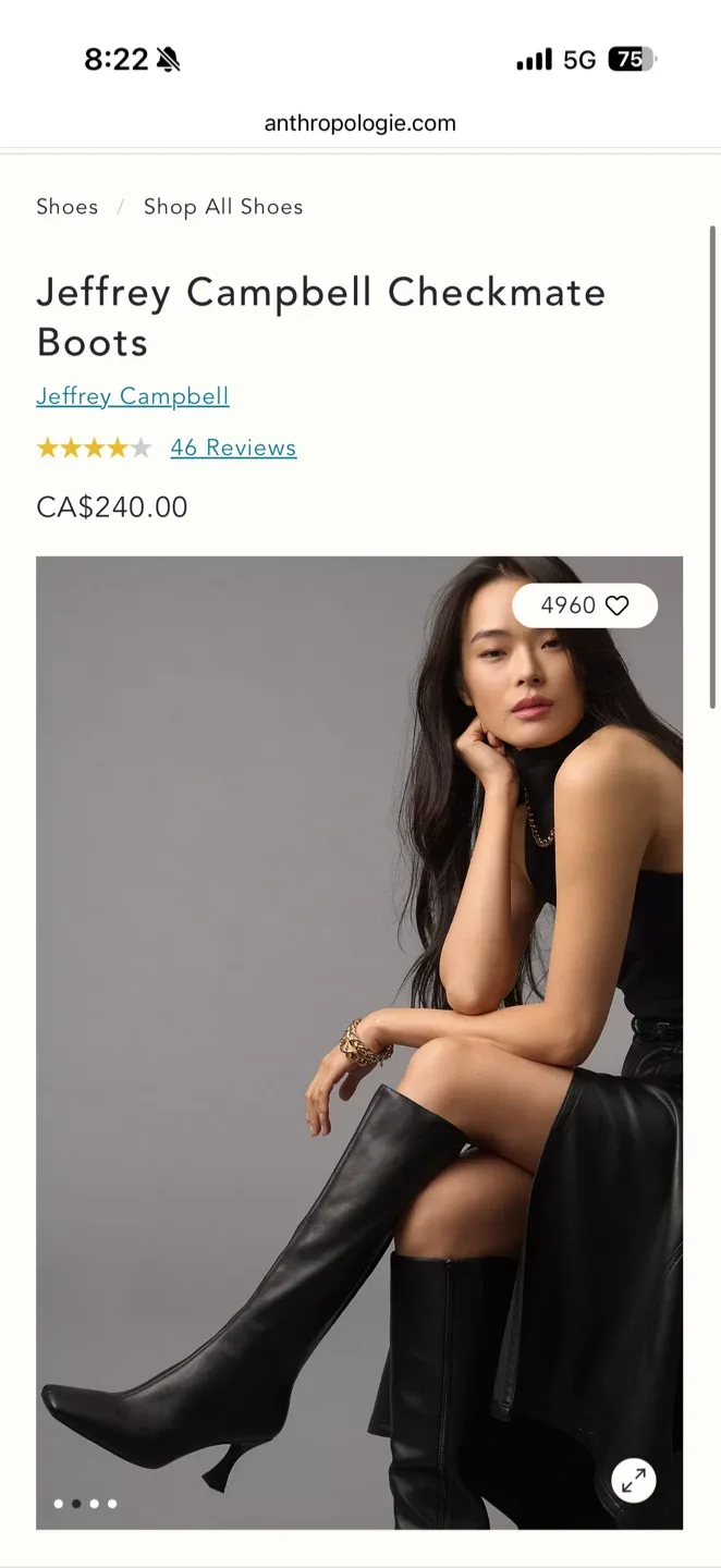 Jeffrey Campbell Checkmate Boots thumbnail