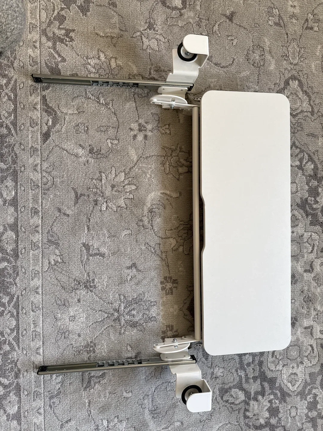 White Sliding Under-Desk Keyboard Tray image indicator(4)