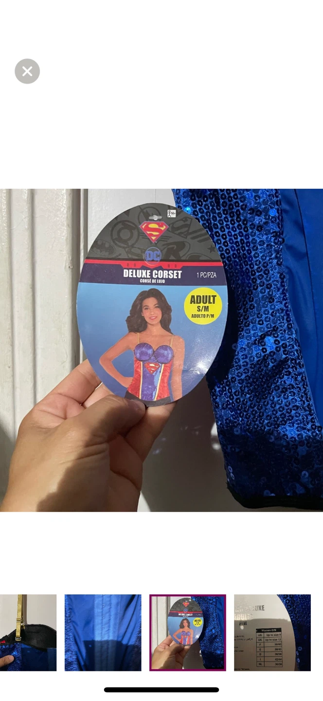 DC Comics Deluxe Superman Corset - Adult M/L - photo 5