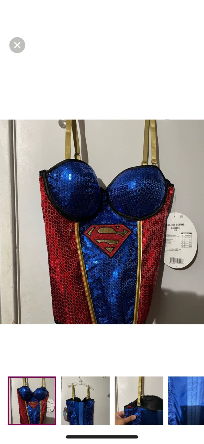 DC Comics Deluxe Superman Corset - Adult M/L