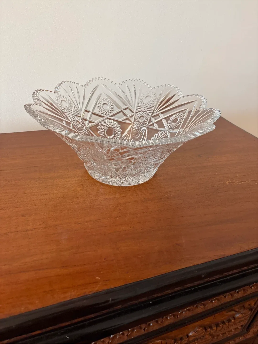 New Bohemia Czech Republic Lead Crystal Bowl image indicator(7)