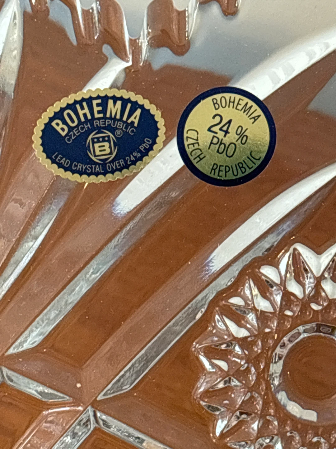 New Bohemia Czech Republic Lead Crystal Bowl - photo 2