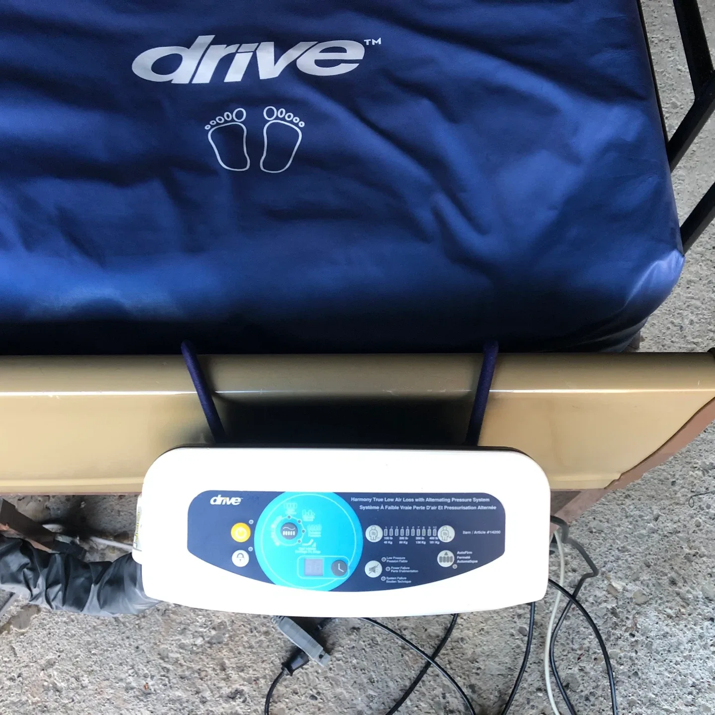 Hospital bed with full length side-rails+ Drive Harmony mattress thumbnail