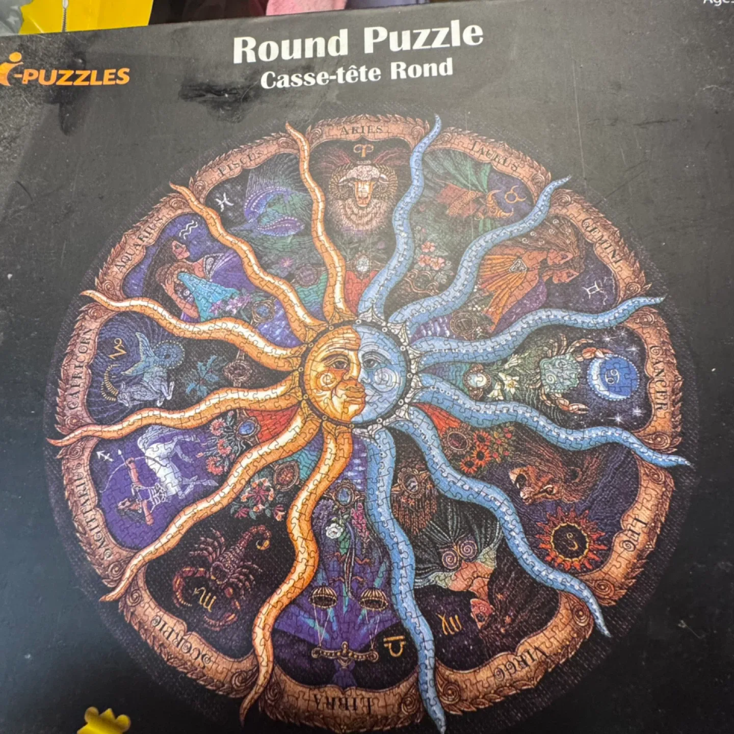i-Puzzles Round Puzzle - Zodiac Theme 1000 Pieces image indicator(2)