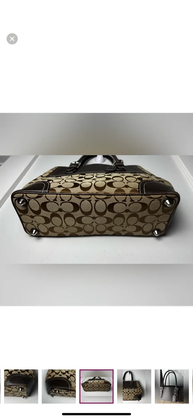 Coach Vintage Hampton Signature Jacquard Shoulder Bag image indicator(5)