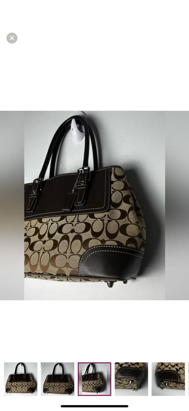 Coach Vintage Hampton Signature Jacquard Shoulder Bag image indicator(2)