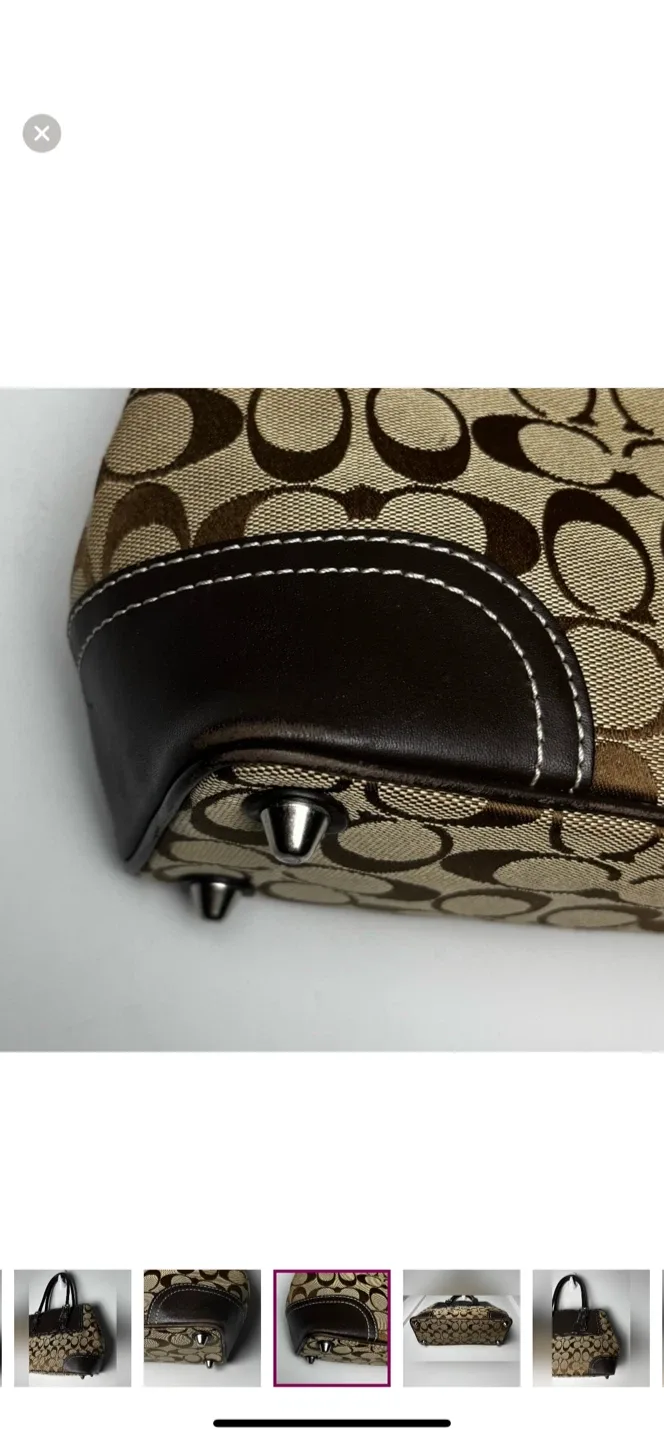 Coach Vintage Hampton Signature Jacquard Shoulder Bag image indicator(4)