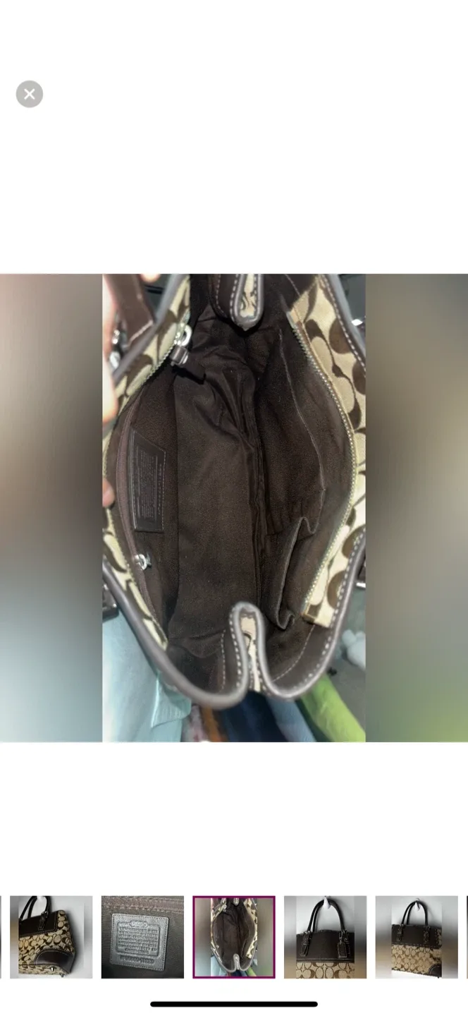 Coach Vintage Hampton Signature Jacquard Shoulder Bag image indicator(7)