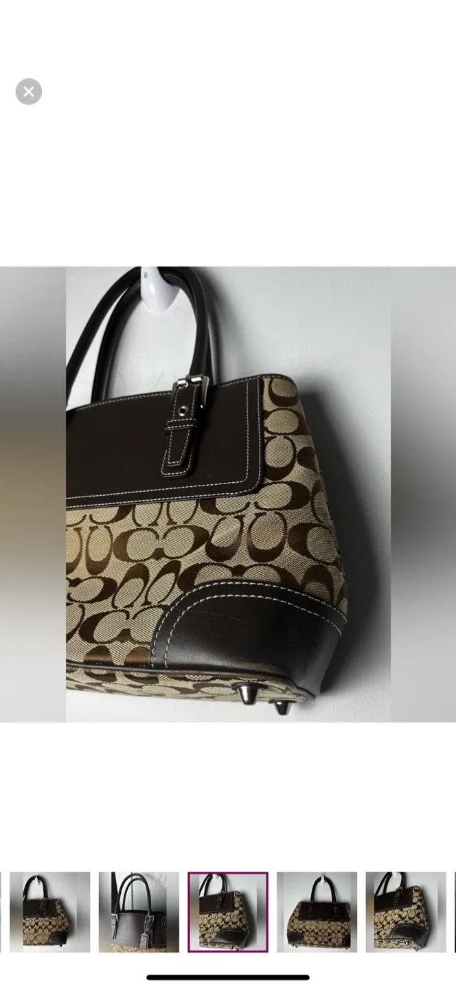 Coach Vintage Hampton Signature Jacquard Shoulder Bag image indicator(10)