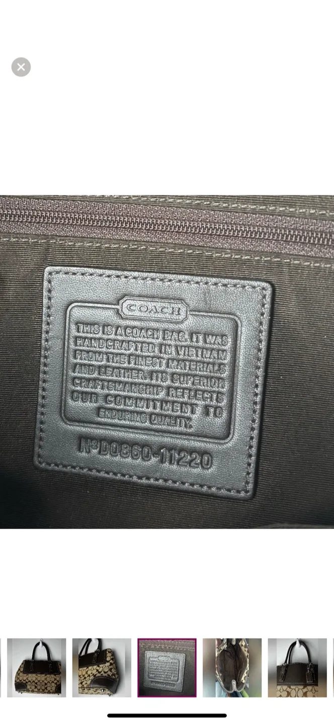 Coach Vintage Hampton Signature Jacquard Shoulder Bag image indicator(8)