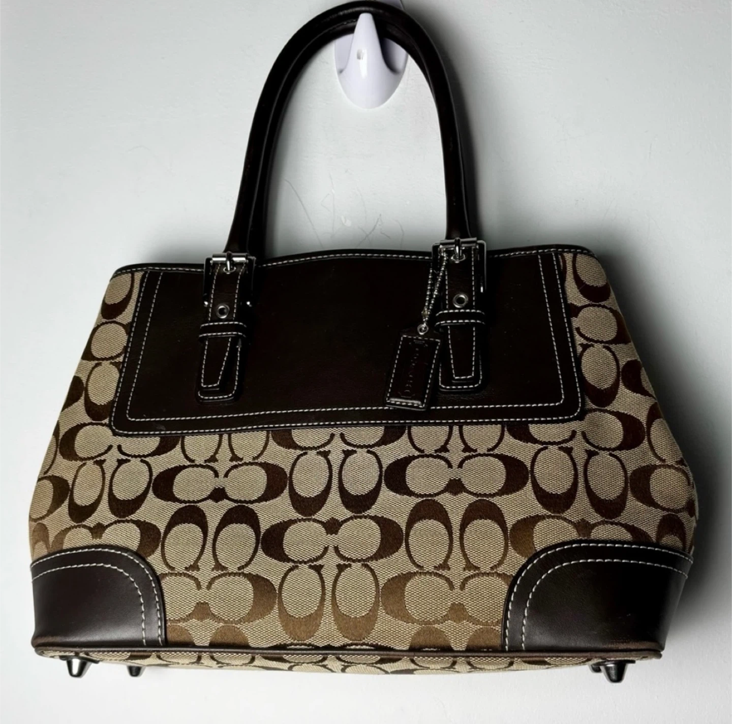 Coach Vintage Hampton Signature Jacquard Shoulder Bag