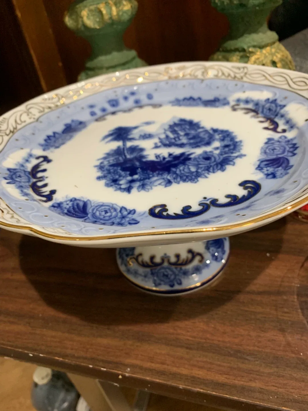 Vintage Blue & White Decorative Plate image indicator(2)