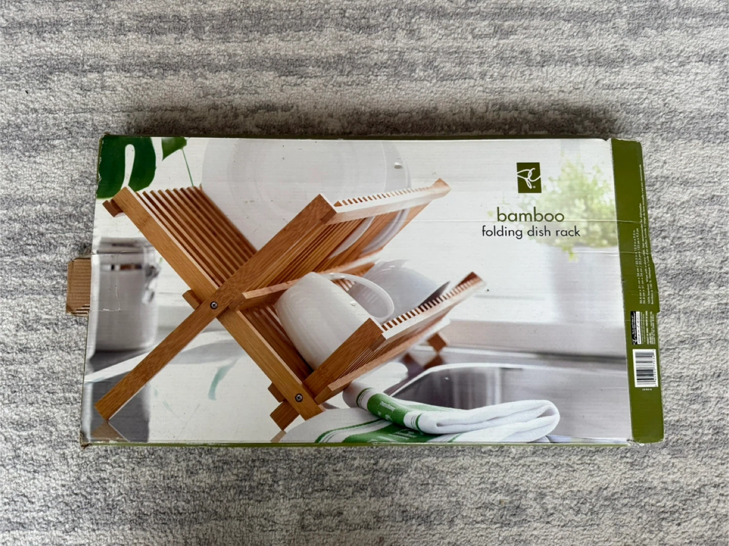 Bamboo Folding Dish Rack president choice